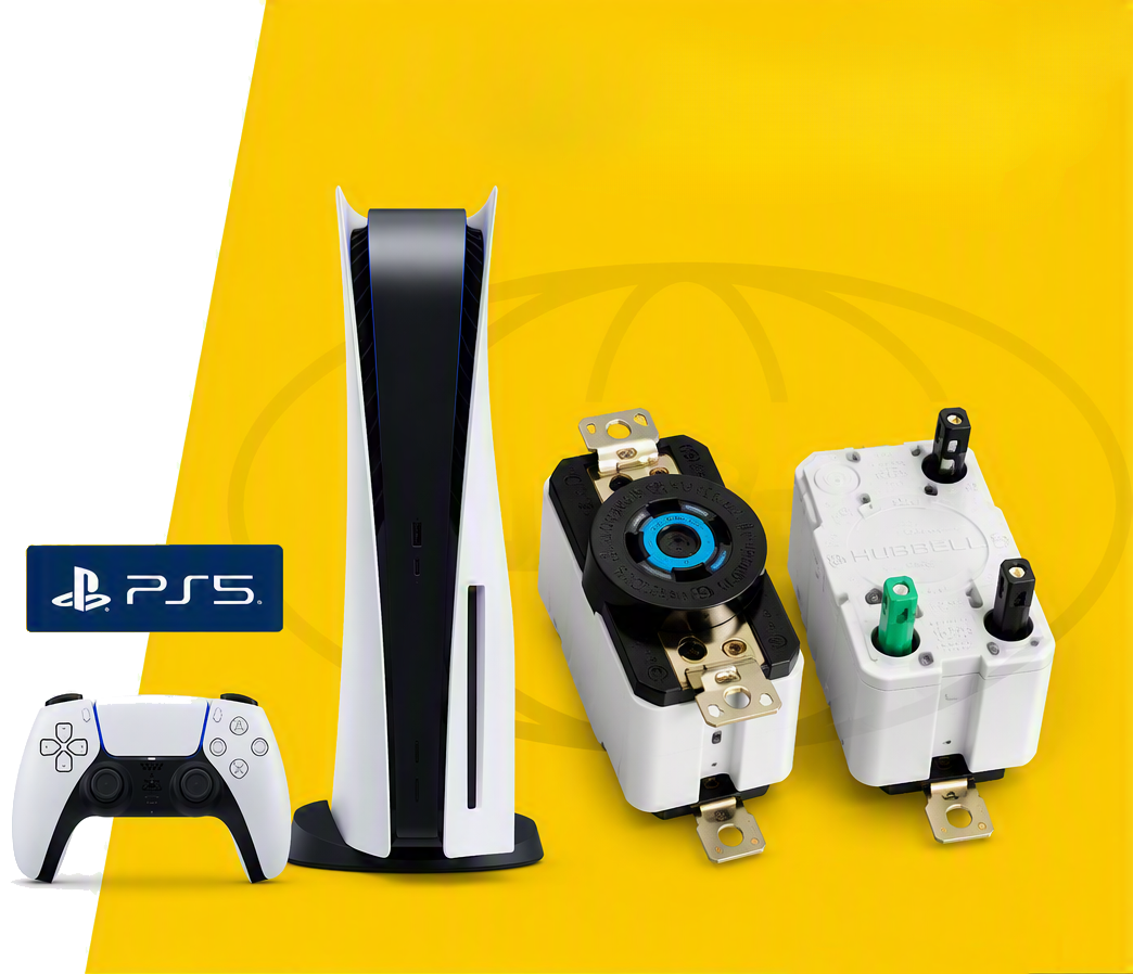 PlayStation 5 console and controller for the Hubbell contest
